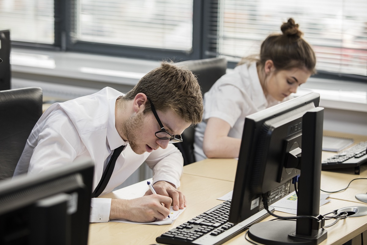 apprentices in classroom